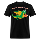 Green Dungeons, Diapers, & Dragons Unisex Classic T-Shirt - black