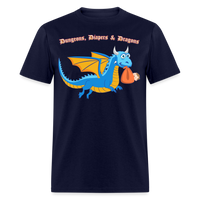 Blue Dungeons, Diapers, & Dragons Unisex Classic T-Shirt - navy