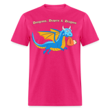 Blue Dungeons, Diapers, & Dragons Unisex Classic T-Shirt - fuchsia