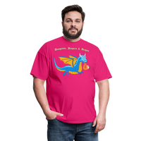 Blue Dungeons, Diapers, & Dragons Unisex Classic T-Shirt - fuchsia