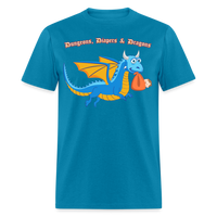 Blue Dungeons, Diapers, & Dragons Unisex Classic T-Shirt - turquoise