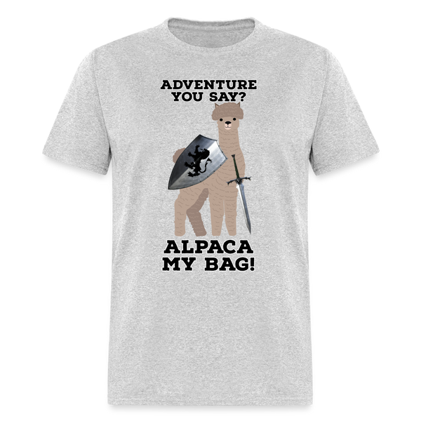 Alpaca My Bag Sword Version Unisex Classic T-Shirt - heather gray