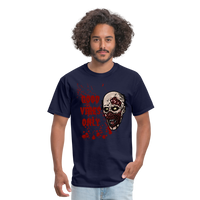 Toxic Vibes Only Zombie Unisex T-Shirt - navy