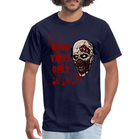 Toxic Vibes Only Zombie Unisex T-Shirt - navy