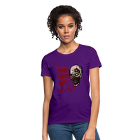 Toxic Vibes Only Zombie Women's T-Shirt - purple