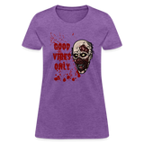 Toxic Vibes Only Zombie Women's T-Shirt - purple heather