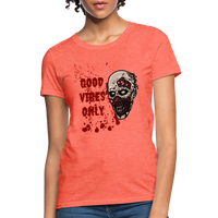 Toxic Vibes Only Zombie Women's T-Shirt - heather coral