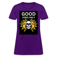 Toxic Vibes Only Death Women's T-Shirt - purple