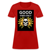Toxic Vibes Only Death Women's T-Shirt - red