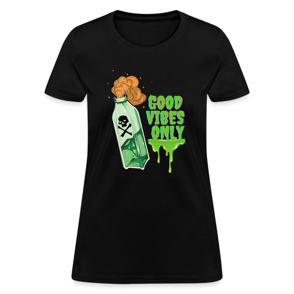 Toxic Vibes Only Poison Women's T-Shirt - black