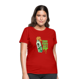 Toxic Vibes Only Poison Women's T-Shirt - red