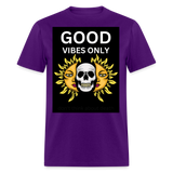 Toxic Vibes Only Death Unisex T-Shirt - purple