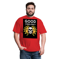 Toxic Vibes Only Death Unisex T-Shirt - red