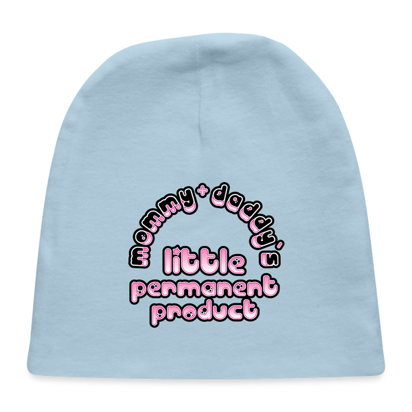 Mommy & Daddy's Little Permanent Product - Pink - Baby Cap - light blue